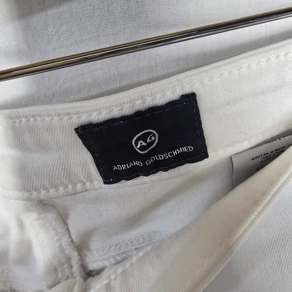 AG Adriano Goldschmied The Legging Ankle Jeans‎ 27R White Cotton Blend Skinny - Picture 4 of 8